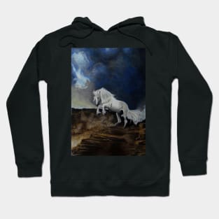 wild and white horse Hoodie